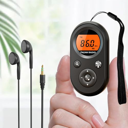 UMUTOO Tragbares AM/FM Radio, Wiederaufladbares Transistorradio, Mini Weltempfänger Radio mit Lanyard, Schlaf Timer, Kopfhörer für Reisen, Camping. UMUTOO Tragbares AM/FM Radio, Wiederaufladbares Transistorradio, Mini Weltempfänger Radio mit Lanyard, Schlaf Timer, Kopfhörer für Reisen, Camping.