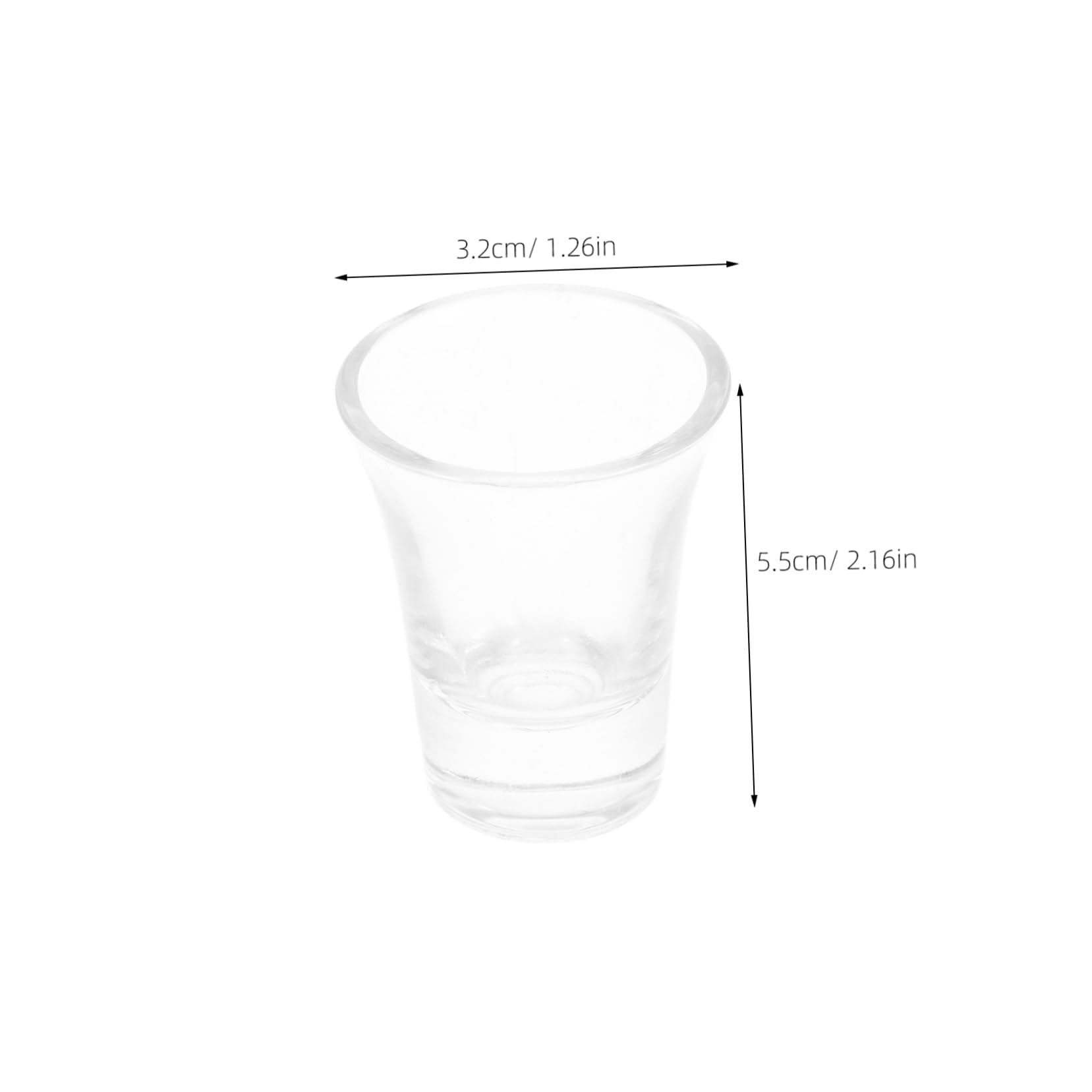 KICHOUSE 10pcs Small Glass Chalice Cup Decorative Goblet for Wine Communion Easy to Clean Drinking Glasses Space Saving Design for Home Parties Events