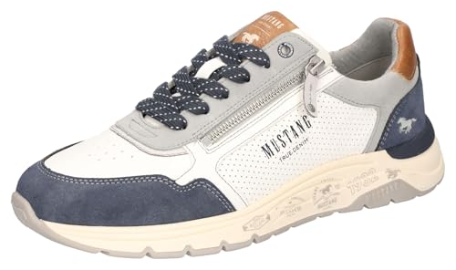 Chaussures Basses à lacets Homme MUSTANG 4200-302, baskets légères en toile pour la saison estivale