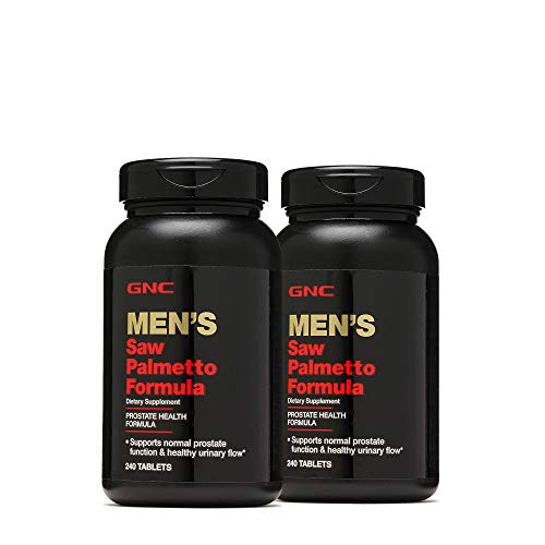 GNC Men’s Saw Palmetto Formula, 240 Tablets, Supports Normal Prostate Function Mensfitness
