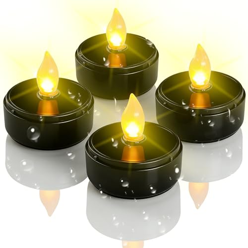 Bougies solaires LED d'extérieur étanches et chauffe-plat solaires pour jardin