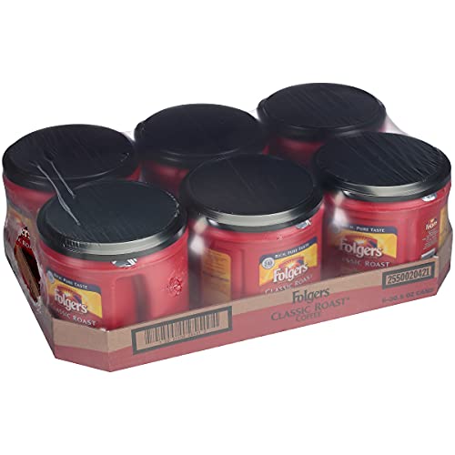 Image of Coffee, Classic Roast, Ground, 30.5 oz Canister, 6 /Carton
