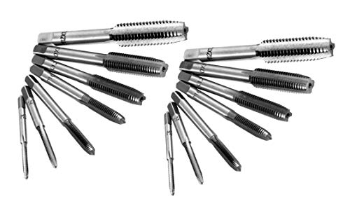 Coffret tarauds M3-M12 de 14 pièces en acier haute résistance pour atelier mécanique