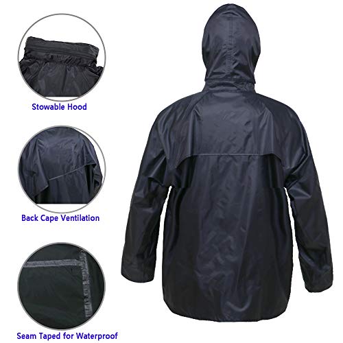 Image of Rain Suits for Men Women Lightweight Rain Gear, Waterproof Rain Jacket with Pants