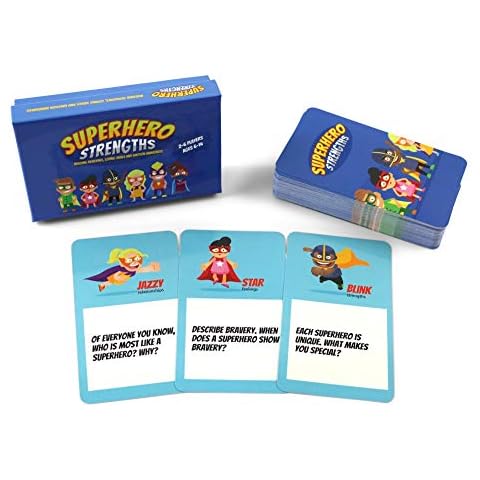 Superhero Strengths: Building Resilience, Coping Skills, and Emotion Awareness Card Game Cover