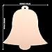 Christmas Tree Ornaments Hanging Decorative Accessories Bell Pendant Wooden Crafts to DIY Xmas 80MM (10PCs Bell)