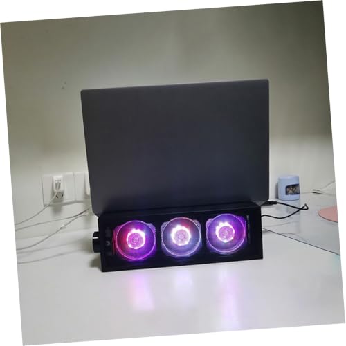 Base para laptop con ventilador SHINEOFI RGB ajustable miniatura 5