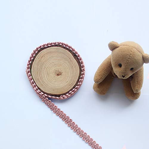 Bel Avenir Braid Trim 1/2 Inch 13.6 Yards French Gimp Basic Sewing Polyester Diy Crafts Costume Home Decorative (Pink) #TOP2