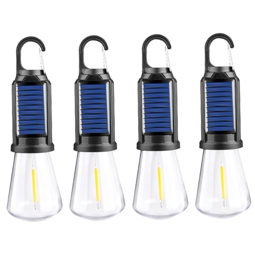 Lanterne solaire portable double charge lot de 4 lampes de tente