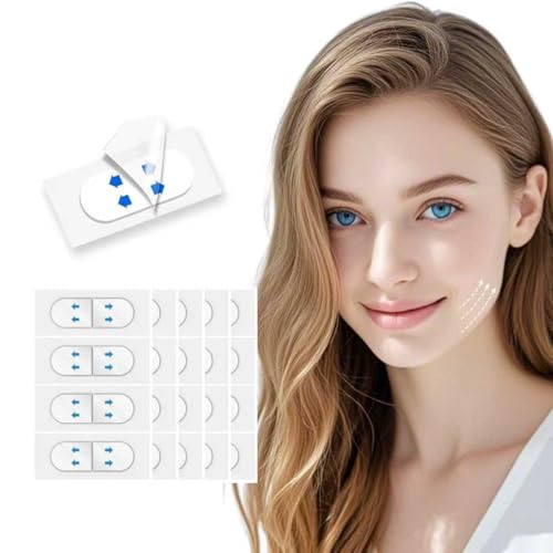120PCS Face Lift Tape Invisible, Face Tape Lifting Invisible, Face Lifter Tape Neck Tape Facelift Tape Makeup Tape Instant Face Lift, Facial Tape for Double Chin Saggy Skin Jowls Eyes Brows