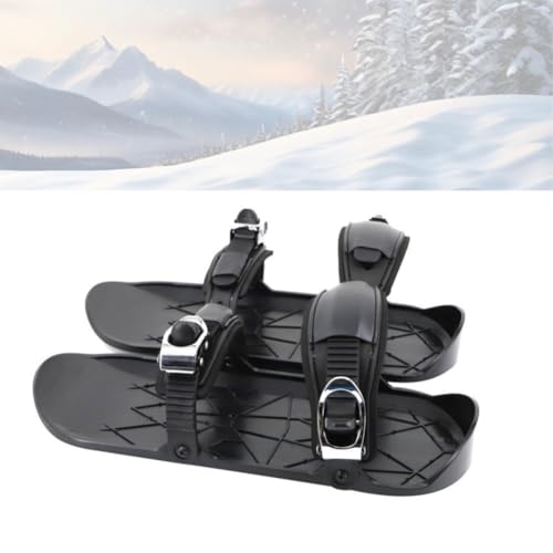 Mini Ski Skates for Snow Winter Portable Snowblades Skis Shoes Adjustable Ice Skates for Snow Winter Sports