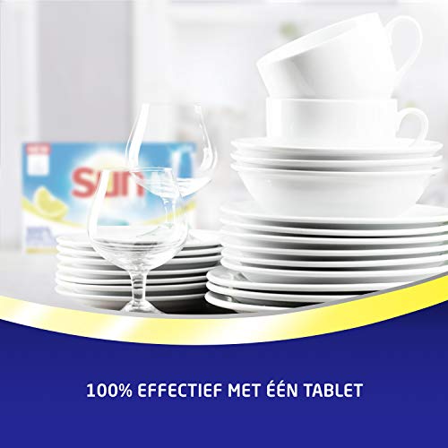 Sun All-in 1 Citroen Vaatwastabletten voor een hygiƫnisch en schoon resultaat 7 x 24 tabletten - Voordeelverpakking - Image 7