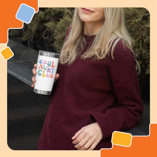 Image of NewEleven Gifts For Aunt From Niece, Nephew - Cool Gifts For Aunt, New Auntie, Sister - Aunty Birthday Gift, Announcement, Promoted To Auntie, Best Aunty Ever - 20 Oz Tumbler