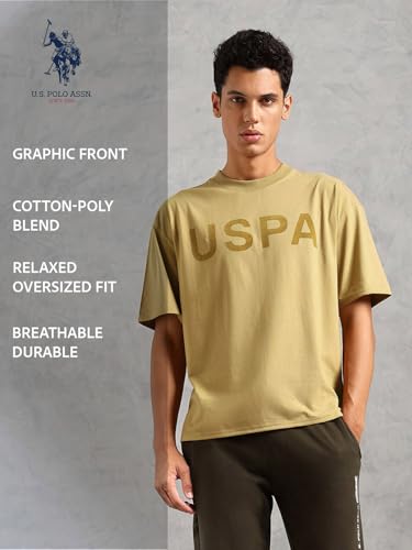 Image of U.S. Polo ASSN. Mens OEE09 Brand Printed Comfort Fit Lounge T-Shirt
