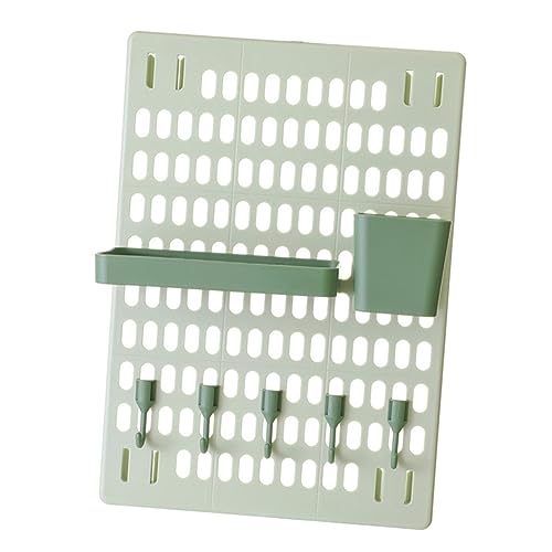 Sosoport 8Pcs Wall Mounted Storage Shelf Multifunctional Kitchen Storage Rack No Punching Design for Home Use for Organizing Sundries Keys and Daily Necessities