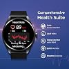 titan crest 143 amoled smart watch with bt calling ai morning briefs functional crown health tracking aluminium body 100 sports modes smartwatch for men and women rose gold mesh strap