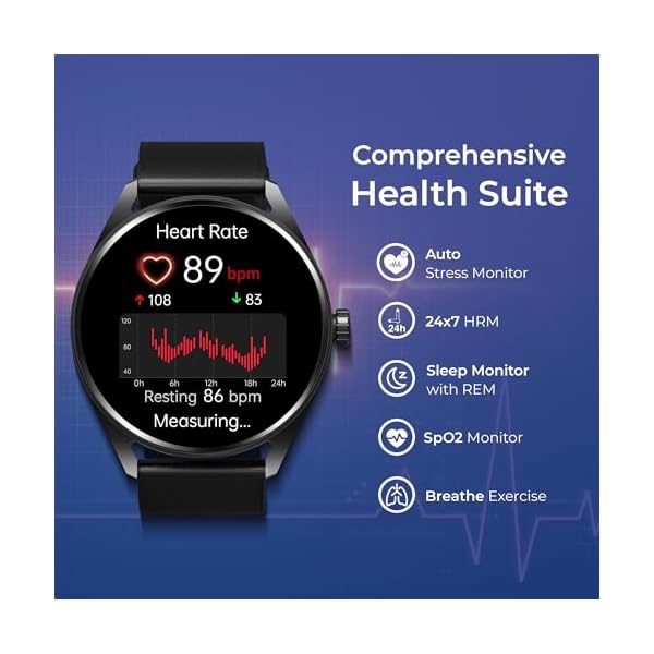 titan crest 143 amoled smart watch with bt calling ai morning briefs functional crown health tracking aluminium body 100 sports modes smartwatch for men and women rose gold mesh strap