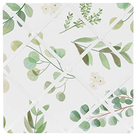Sweet Jojo Designs Floral Leaf Fabric Memory Memo Photo Bulletin Board Cover
