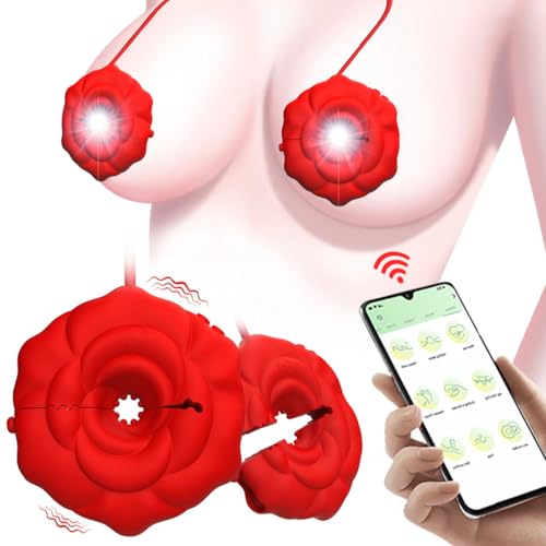 Morsetti vibranti per capezzoli, vibratori per capezzoli, sex toy con 9 modalità di vibrazione, massaggiatore portatile ricaricabile in silicone per stimolare i capezzoli