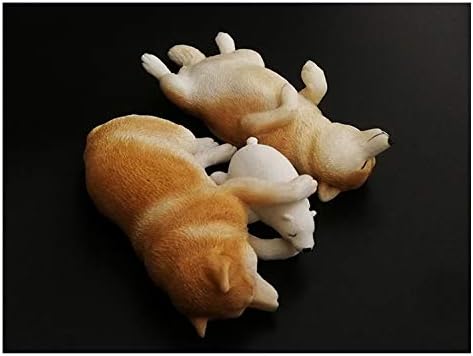 Amazon Xmmos 柴犬 犬 動物 リアル フィギュア 工芸品 Pvc プラモデル プレミアム 大人のおもちゃ 模型 オリジナル スタチュー 塗装済 完成品 犬好き 誕生日 プレゼント 置物 ２個セット 001 フィギュア ドール 通販