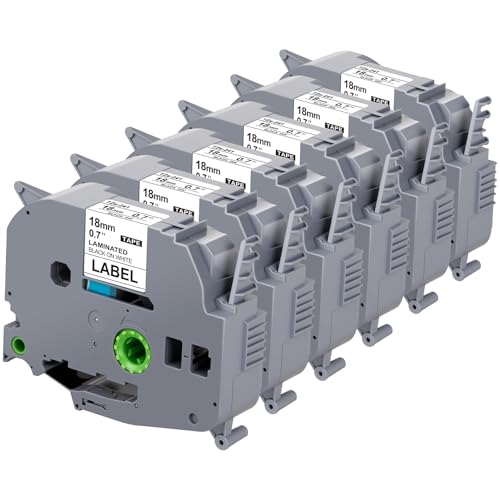 Recharge TZe-241 18mm compatible Brother P-Touch PT-D400AD PT-D610BT