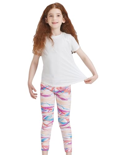 Girls Rash Guard 2-Piece Swimsuit Set Short Sleeve Quick Dry with UPF 50+ Sun Protection