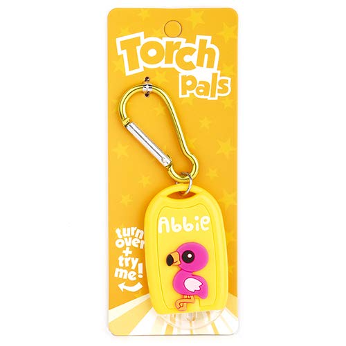 Stands Out, Supplying Outstanding Gifts Yellow Personalised Torch Pals - Abbie