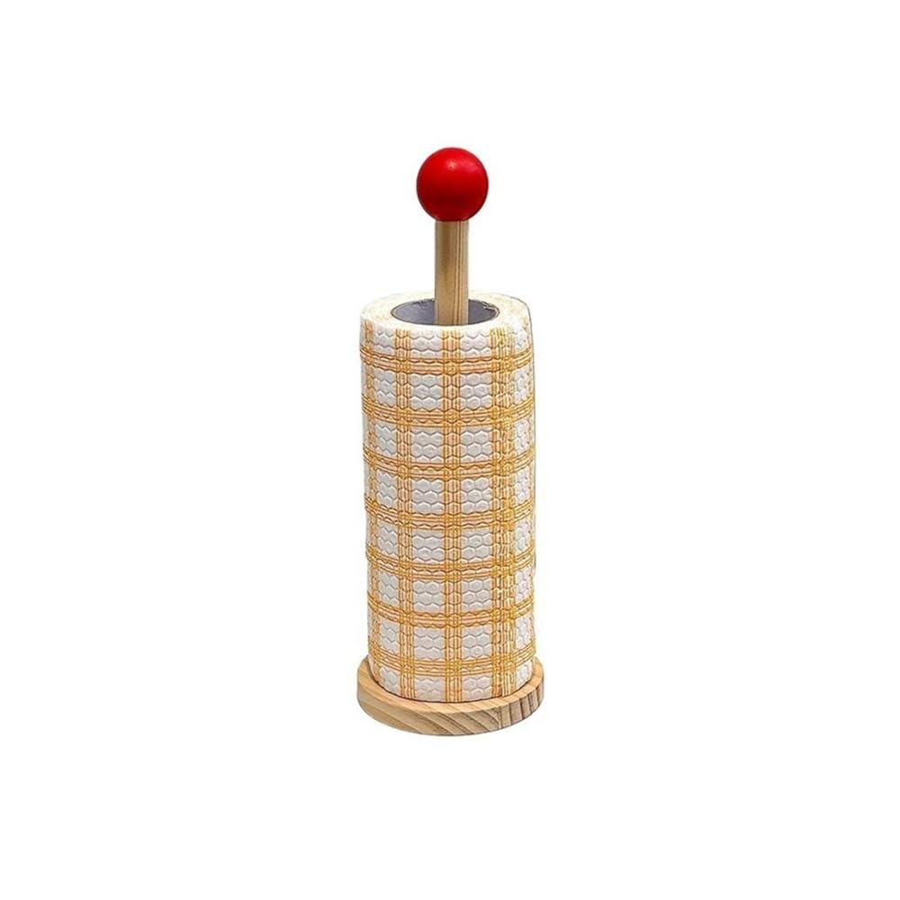 Zthyshoz Red Paper Towel Holder Paper Towel Holder Kitchen Roll Tower Stand Round Tissue For Bedroom Bathroom