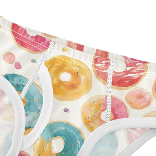 KLL Donuts Background Toddler Boys Cotton Briefs Cute Undies4