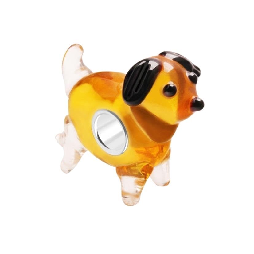 Dog Shaped Glass Beads Murano Glass Beads Suitable for European Amulet Bracelets DIY Jewelry Lampwork Beads Production Factory (Color : A000195-5, Size : 22mm)