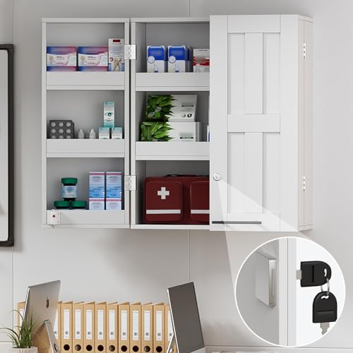 Pakasept Lockable Bathroom First Aid Cabinet