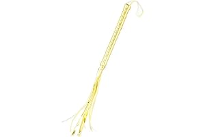 Metallic Gold Cat-O-Nine Tails Whip