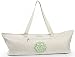 ANAHATA Extra Large Tote Yoga Mat Bag By Chakra Yoga - 100% Cotton, 4 Magnetic Snaps ,Two Zippered Pockets - For All Yoga Practitioners, Men & Women