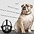 DZOZO Muzzle for Small Dog Short Snout Pet Mouth Cover Adjustable Breathable to Prevent Biting Eating Barking for Pekingese, Shih-Tzu, Pug Short Snout Dog Muzzle