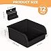 INCLY 12 Pack Slatwall Bins with Hooks, Plastic Slatwall Accessories Containers Bins for Slat Wall Panels Organizing Hardware, Garage, Craft Room, Kitchen, Tool Shed, Workbench