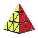 パズルキューブゲームおもちゃ プロのトライアングルクラシックマジックスピードピラミッドパズルキューブおもちゃギフト(蛍光)