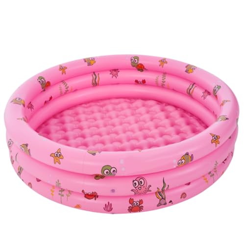 子供用プール ベビー ビニール 水遊び １-2人 猛暑対策 漏れ防止 ボールプール クッション 夏の日 自宅リゾート (ピンク)