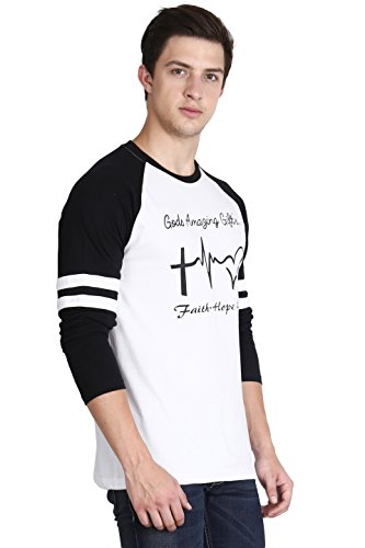 Image of FLEXIMAA Men's Cotton Round Neck Printed Full Sleeve T-Shirt