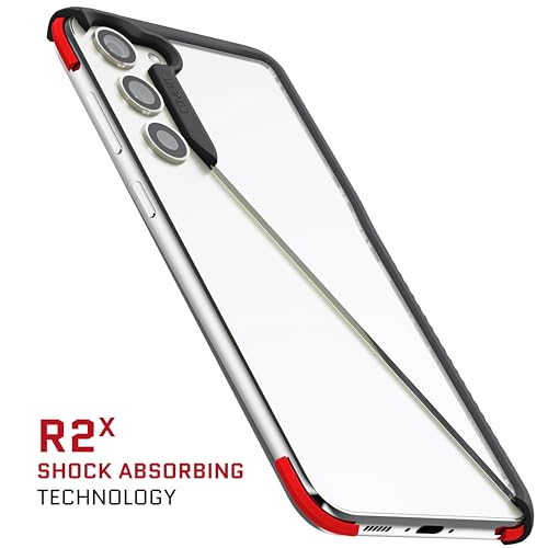 Image of Ghostek Covert Galaxy S23 Plus Case Clear with Military Grade Shockproof Protection, Non-Slip Grip, Protective Silicone Phone Cover Designed for 2023 Galaxy S23+ (6.6 inch) (Black)