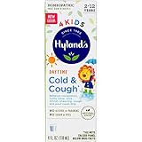 Hyland's Cold and Cough 4 Kids, Cough Syrup Medicine for Kids, Decongestant, Sore Throat Relief, Natural Treatment for Common Cold Symptoms, 4 Fl Oz