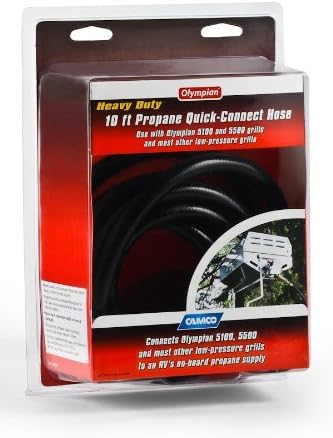 Camco 57282 Manguera de propano de conexión rápida, 10 pies