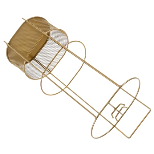Porte-parapluies métal doré support de rangement pour parapluies pliants