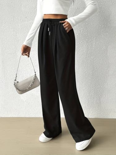 Image of dockstreet Women's /Unisex ONESOPEN Bottom Drawstring Pure Cotton Stretchable Baggy Jogger Pants || for Similar Baggy Look Order a Size or Two Large Than Your Usual Size