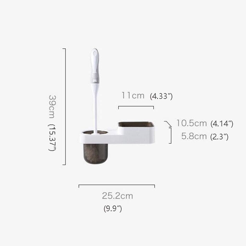 Toilet Brush Toilet Brushes for Bathroom with Storage Rack Toilet Brush Set Wall-Mounted Holder Toilet Brush Without Drilling for Home Bathroom
