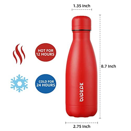 Image of BJPKPK 12 oz Small Insulated Water Bottle, Stainless Steel Leak Proof Flask