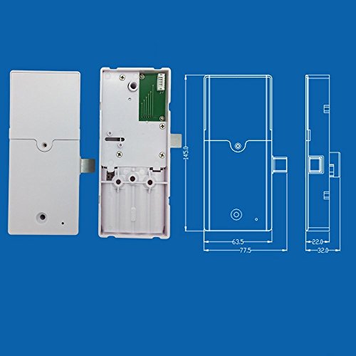 Electronic Cabinet Lock Kit Set, Digital Touch Keypad Lock, Password Entry And Rfid Card / Wristband Entry, Keyless Door Lock Knob #TOP5