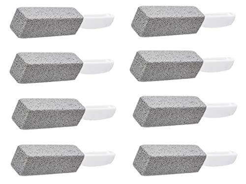 Image of Pumice Cleaning Stone with Handle Toilet Bowl Cleaner Hard Water Ring Remover for Bath /Pool /Kitchen /Household Cleaning(8)