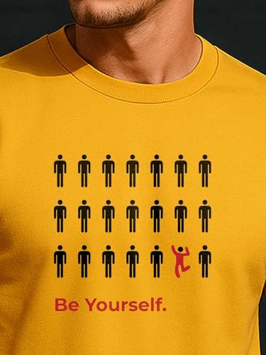 Image of Nobero 100% Cotton T Shirts for Men Stylish | Regular Fit | Graphic Printed T Shirts for Men 180 GSM Combed Cotton | Round Neck Half Sleeve