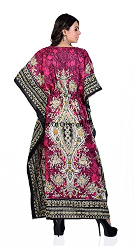 Art Of Creation Women Kaftan Dress Tunic Long Maxi Plus Size2