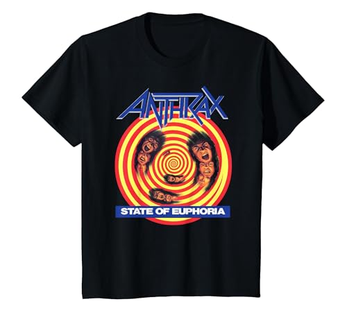 Anthrax State of Euphoria T-Shirt, Youth, Black, Large